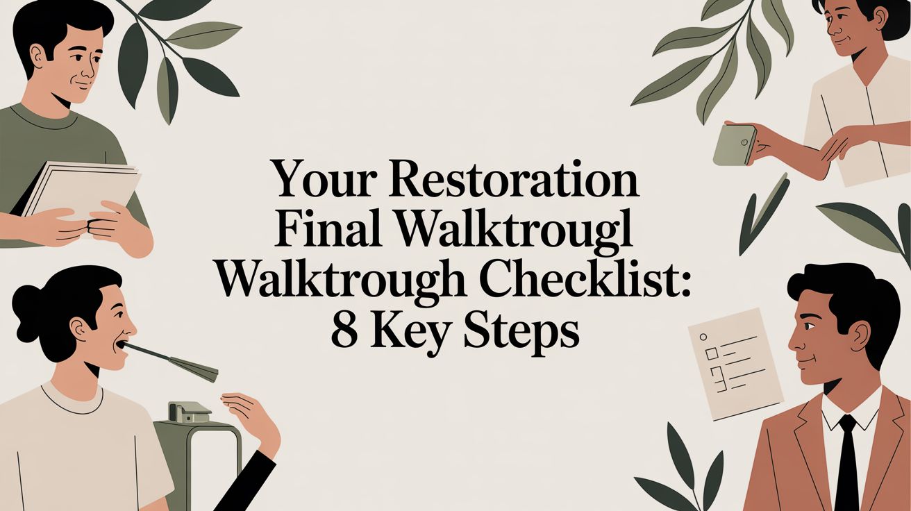 Your Restoration Final Walkthrough Checklist: 8 Key Steps