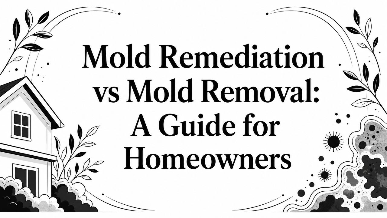Mold Remediation vs Mold Removal: A Guide for Homeowners