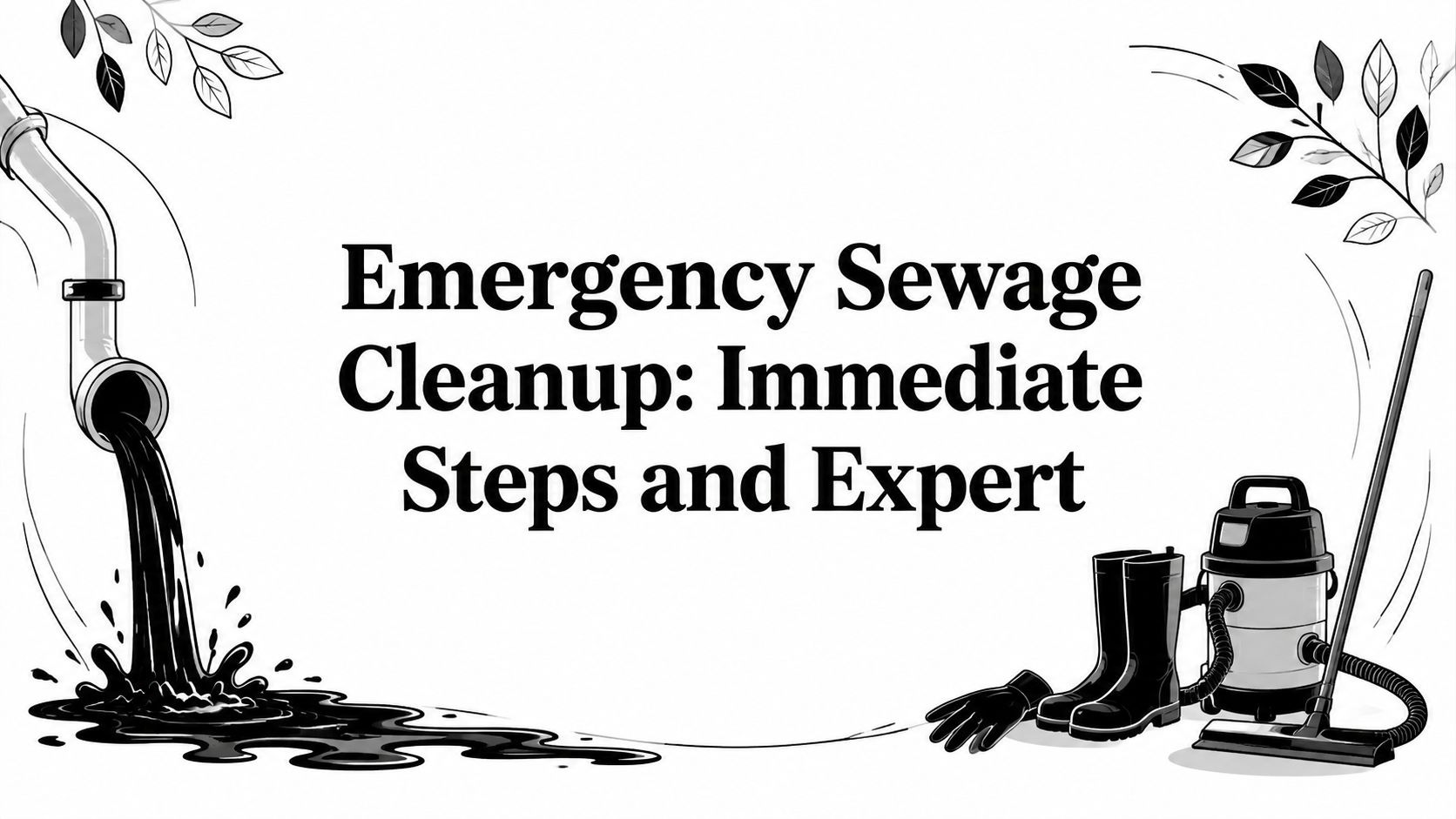 Emergency Sewage Cleanup: Immediate Steps and Expert