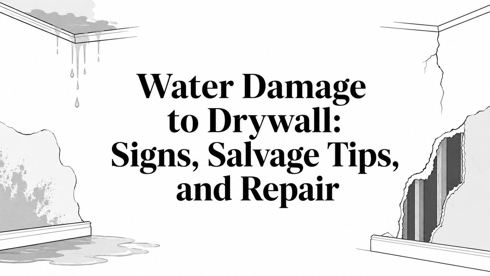 Water Damage to Drywall: Signs, Salvage Tips, and Repair